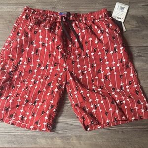 NBN Gear Red Swim Shorts for Men 3XL